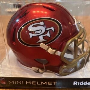nfl autographed mini helmets 49ers John Taylor jsa certified